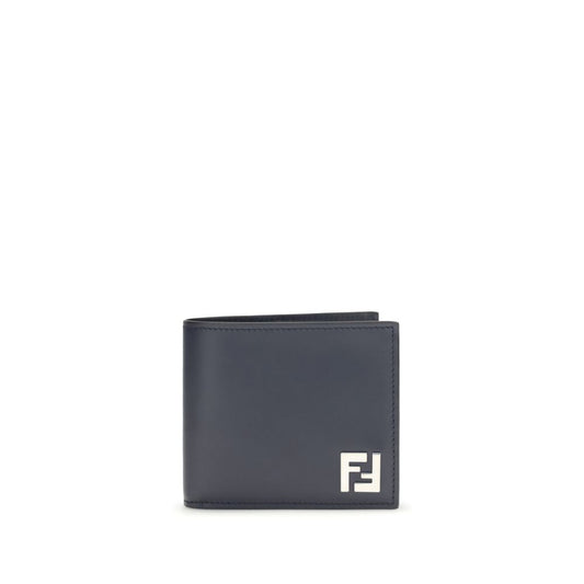 Fendi Blue Calf Leather Bos Taurus Wallet Curated Luxury Accessories by Orvyn