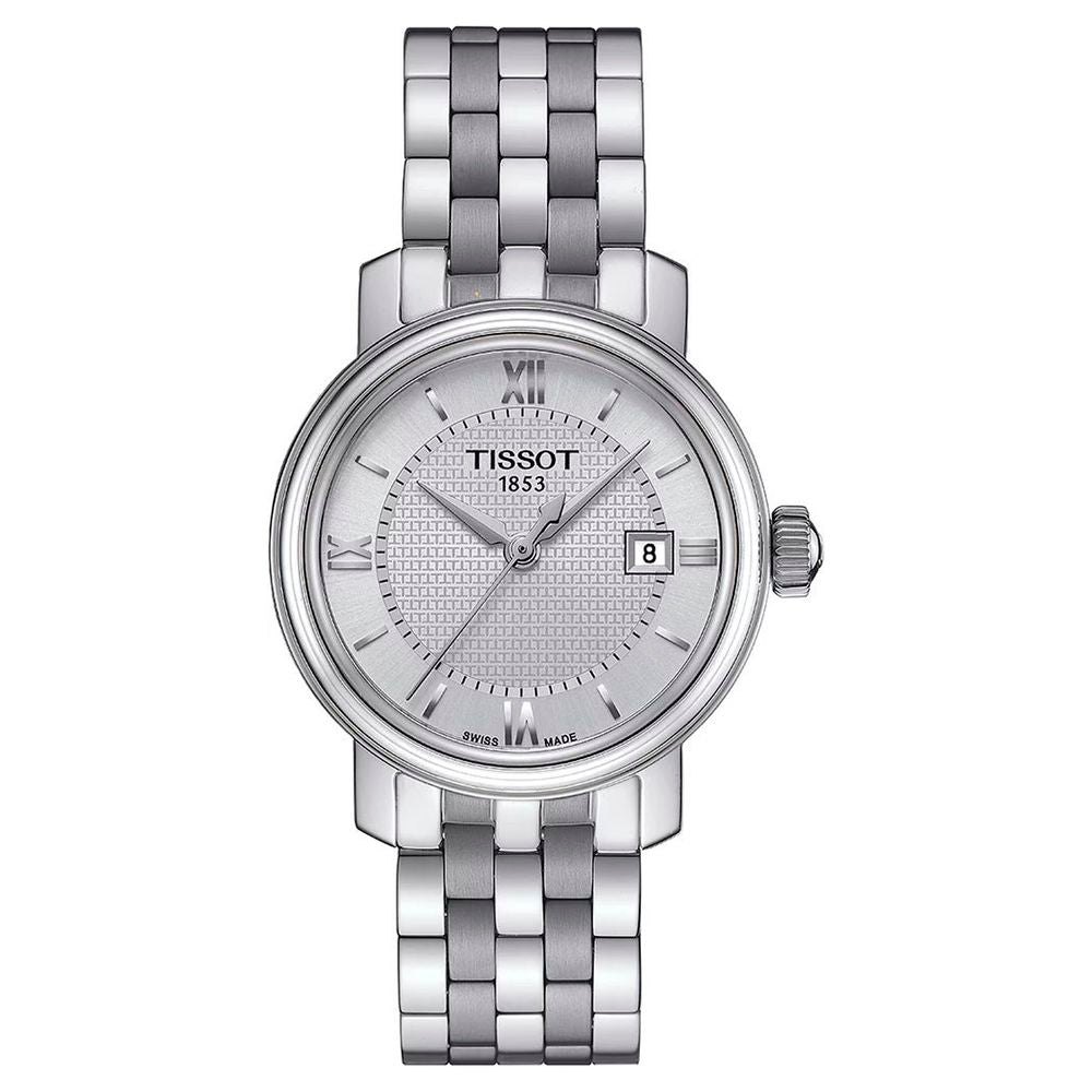 Tissot Gray Stainless Steel Dress Watch Curated Luxury Accessories by Orvyn