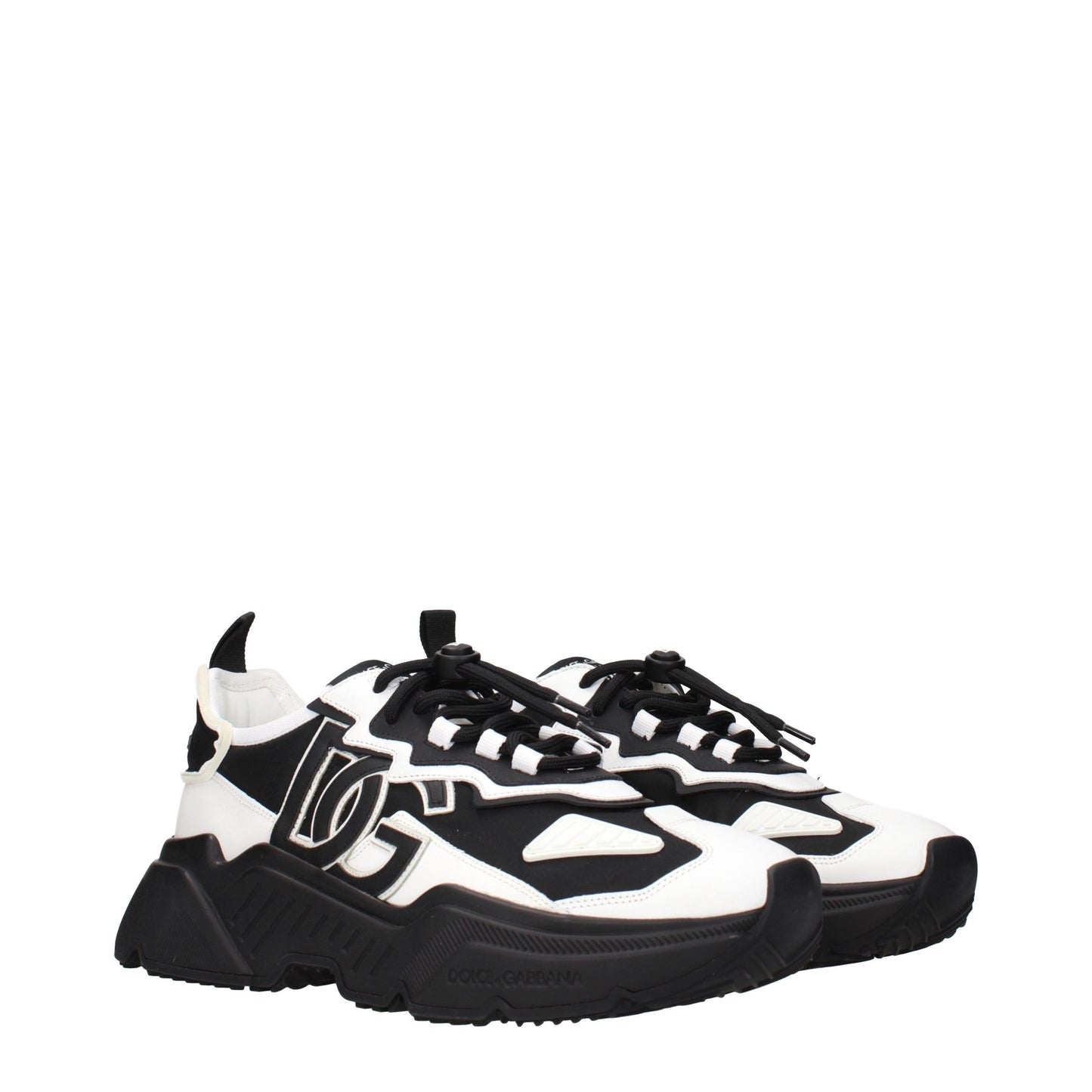 Dolce & Gabbana White Leather Chunky Sneakers Curated Luxury Accessories by Orvyn