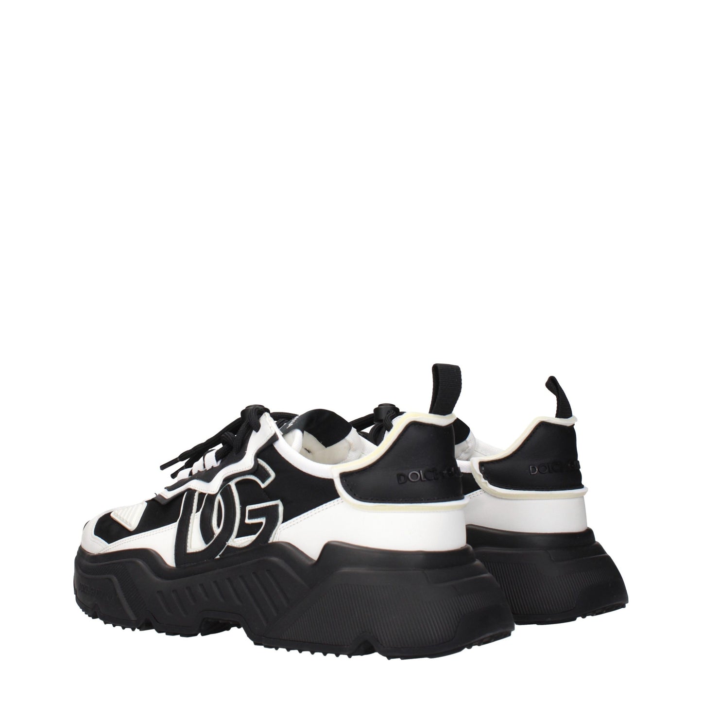 Dolce & Gabbana White Leather Chunky Sneakers Curated Luxury Accessories by Orvyn