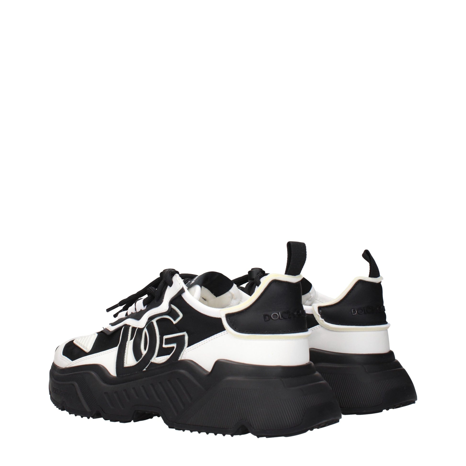 Dolce & Gabbana White Leather Chunky Sneakers Curated Luxury Accessories by Orvyn