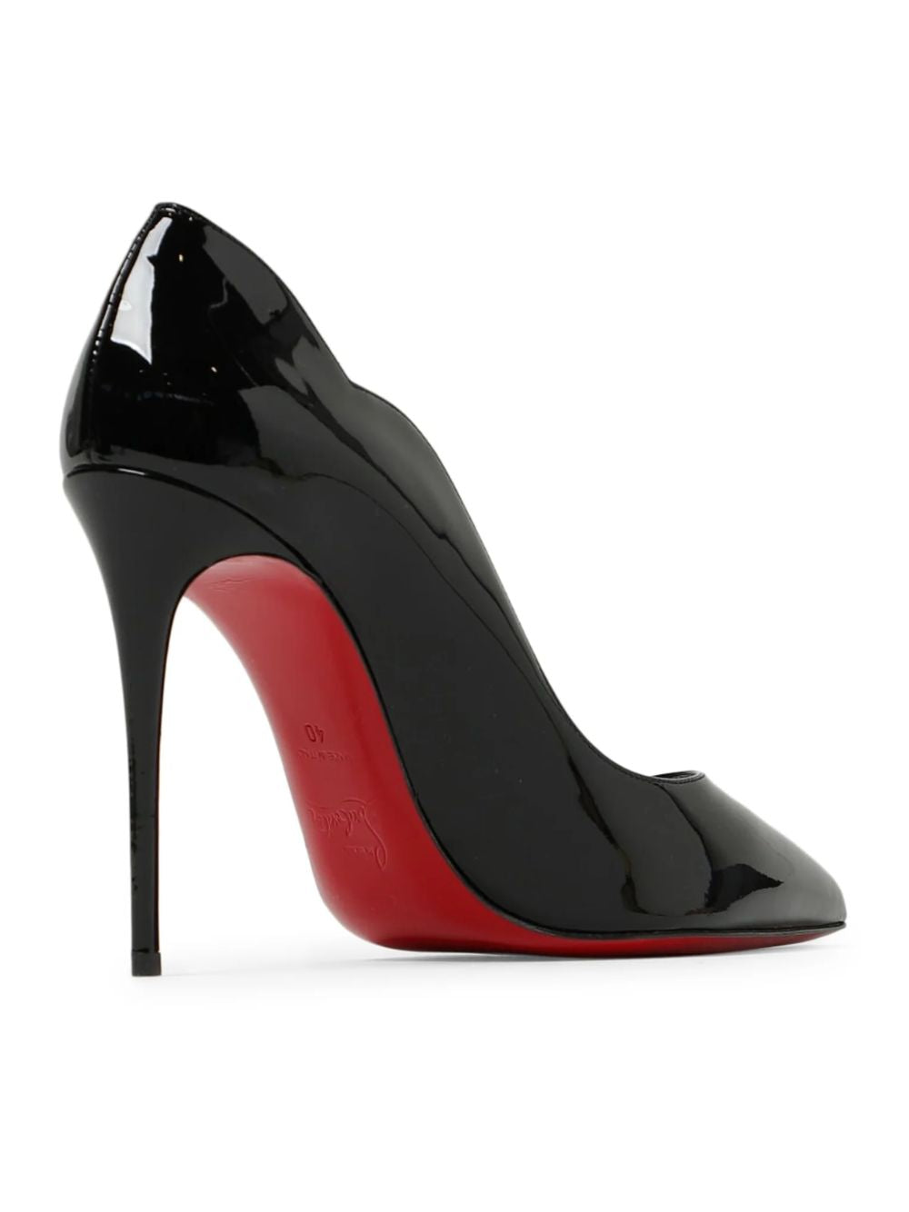 Christian Louboutin Black Patent Leather Hot Chick Pumps 100 Curated Luxury Accessories by Orvyn