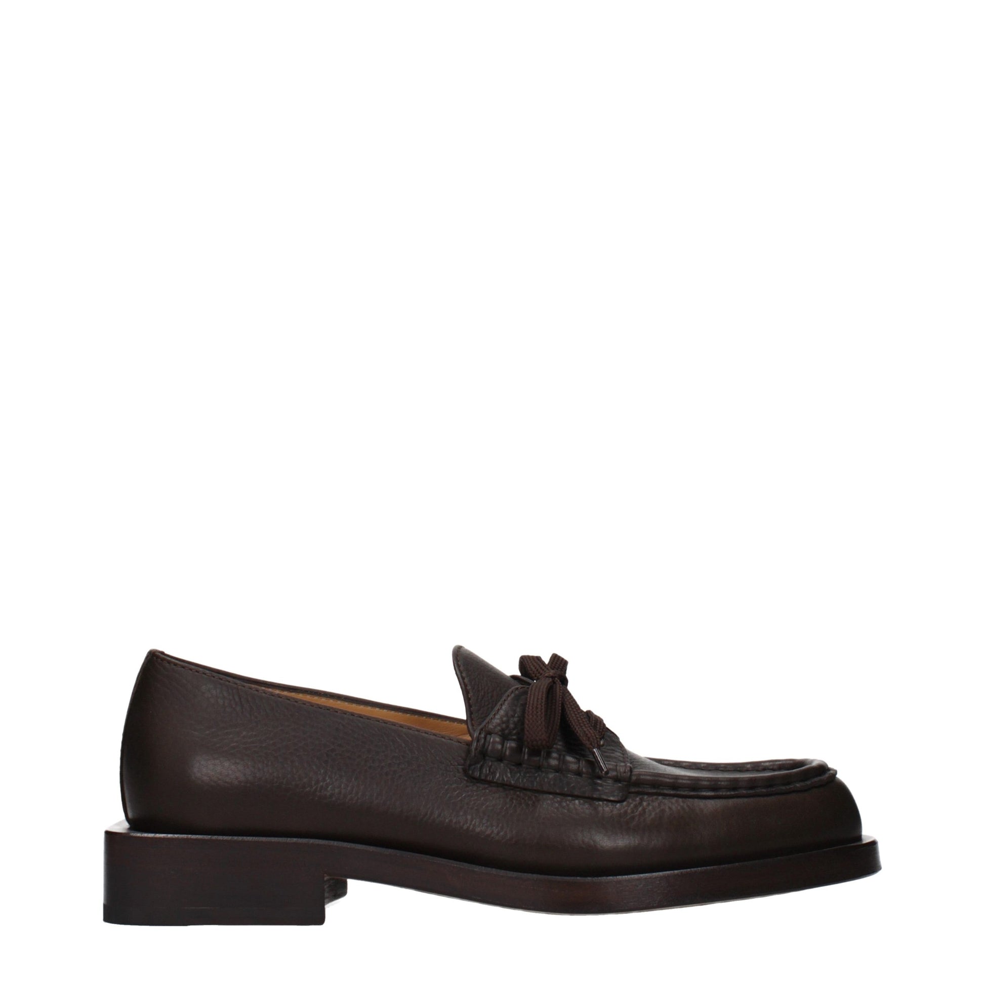 Jacquemus Brown Leather Slip-On Loafers Curated Luxury Accessories by Orvyn