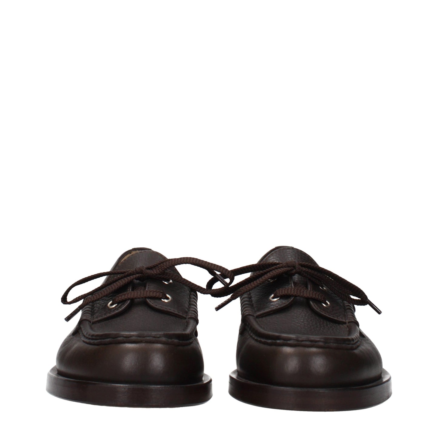 Jacquemus Brown Leather Slip-On Loafers Curated Luxury Accessories by Orvyn