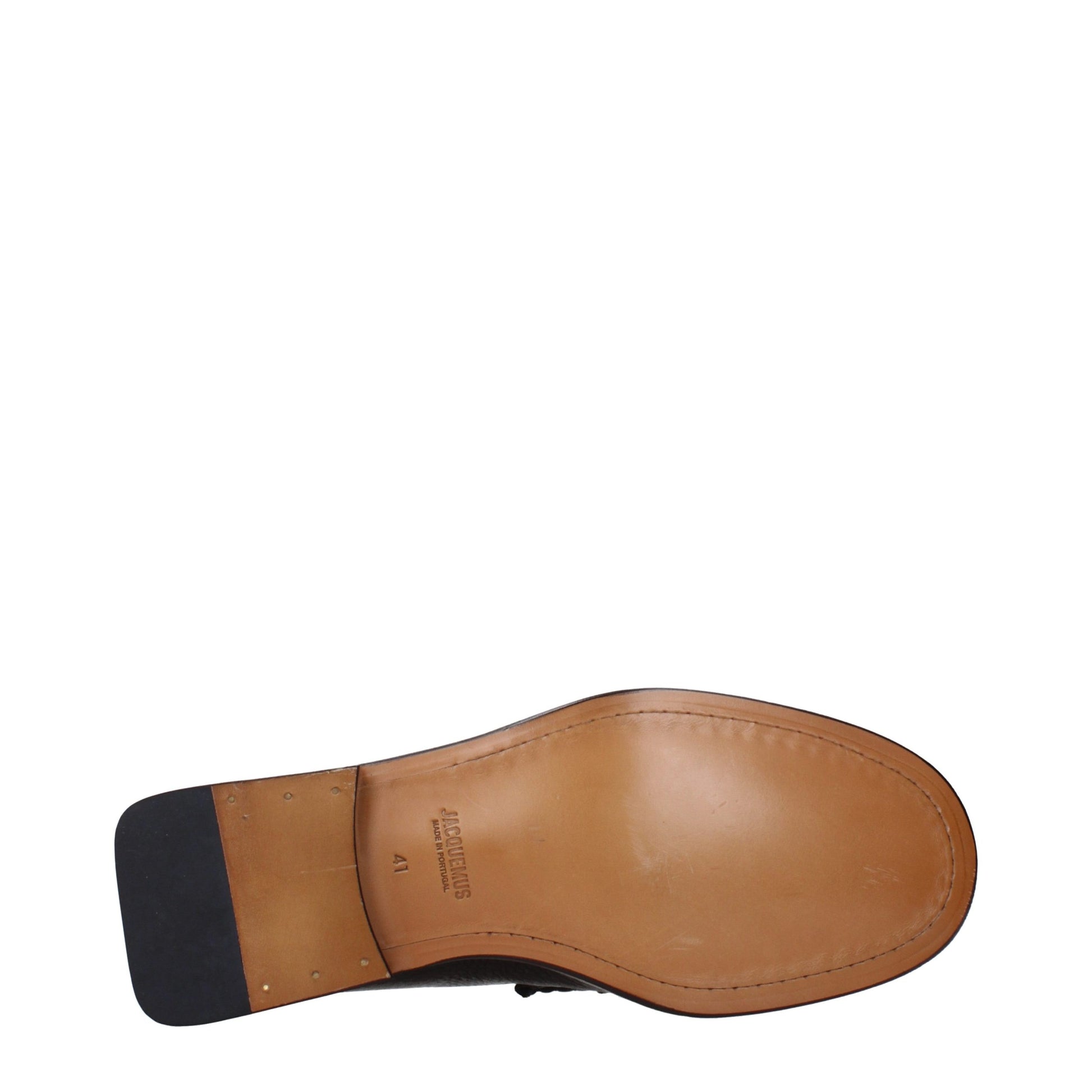 Jacquemus Brown Leather Slip-On Loafers Curated Luxury Accessories by Orvyn