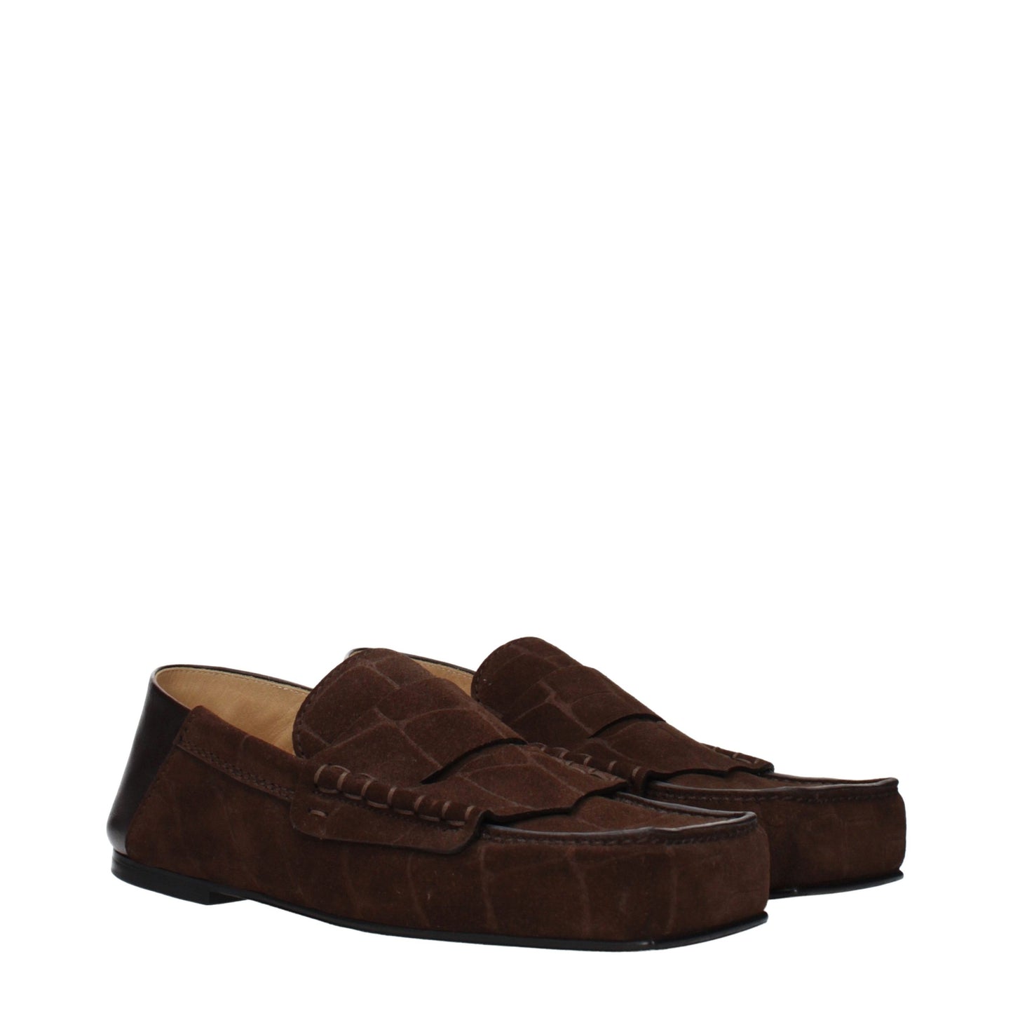 Jacquemus Brown Leather Slip-On Loafers Curated Luxury Accessories by Orvyn