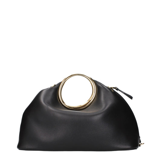 Jacquemus Le Rond Carré Black Leather Handbag