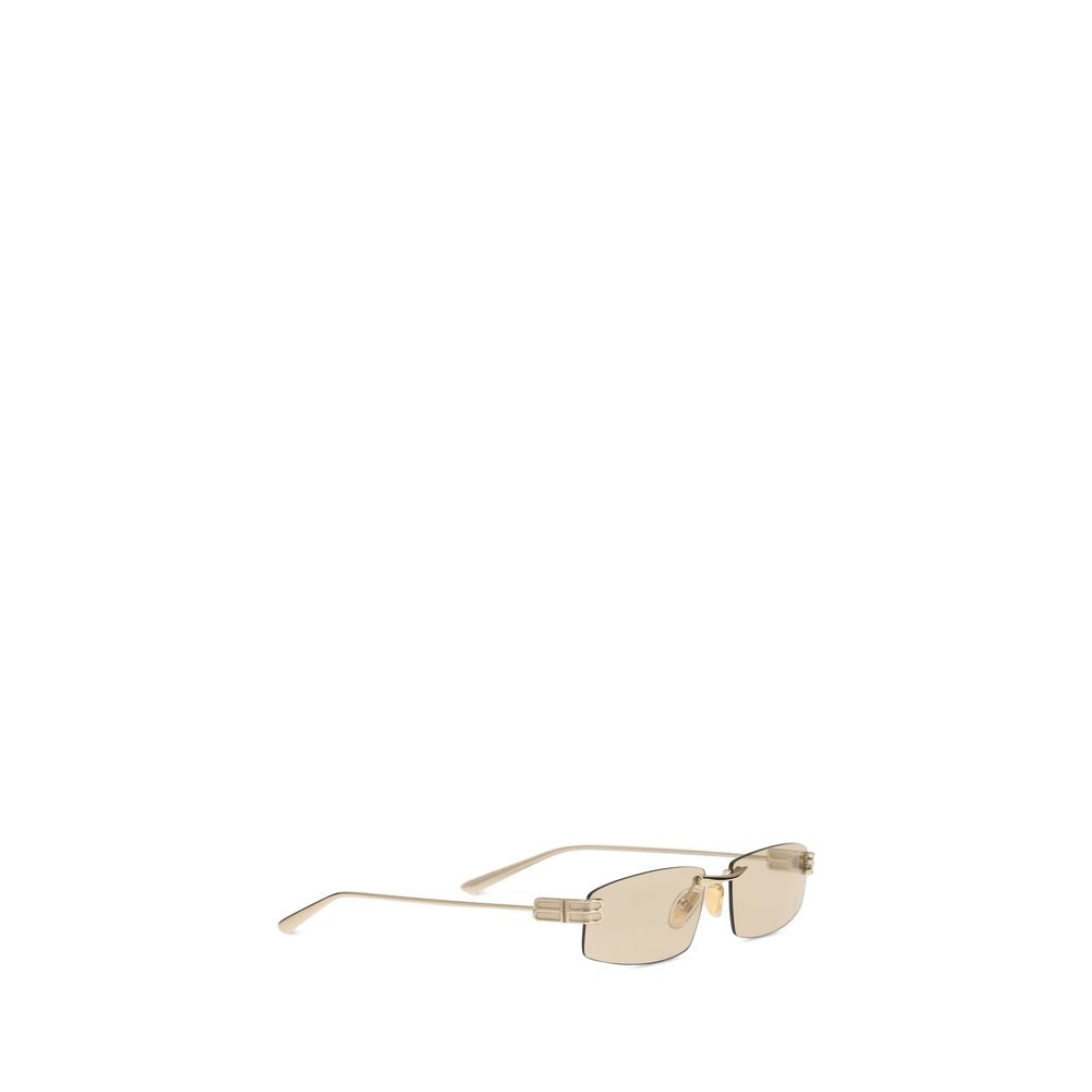 Balenciaga Beige Metal Sunglasses Curated Luxury Accessories by Orvyn