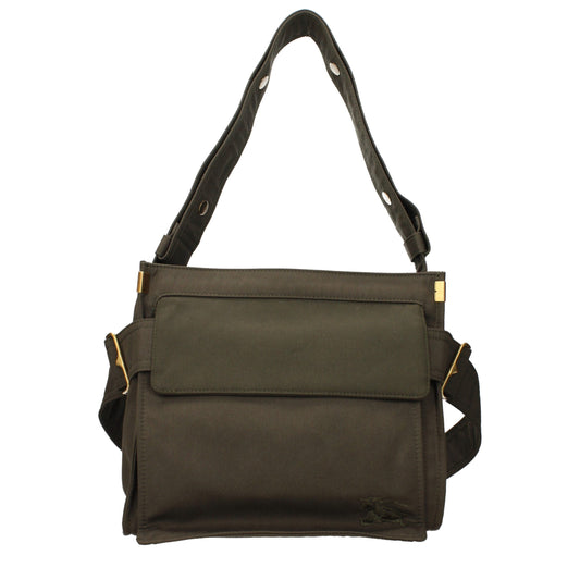 Burberry Small Trench Tote Green Fabric Shoulder Bag curated by orvyn luxury accessories