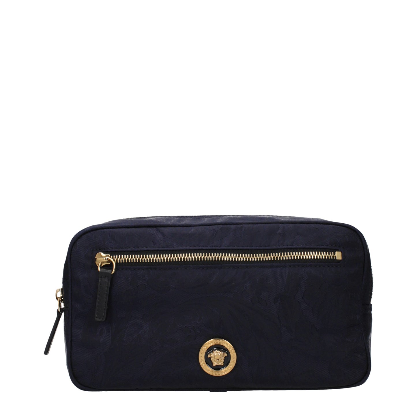 Versace Blue Fabric Backpack curated by orvyn luxury accessories