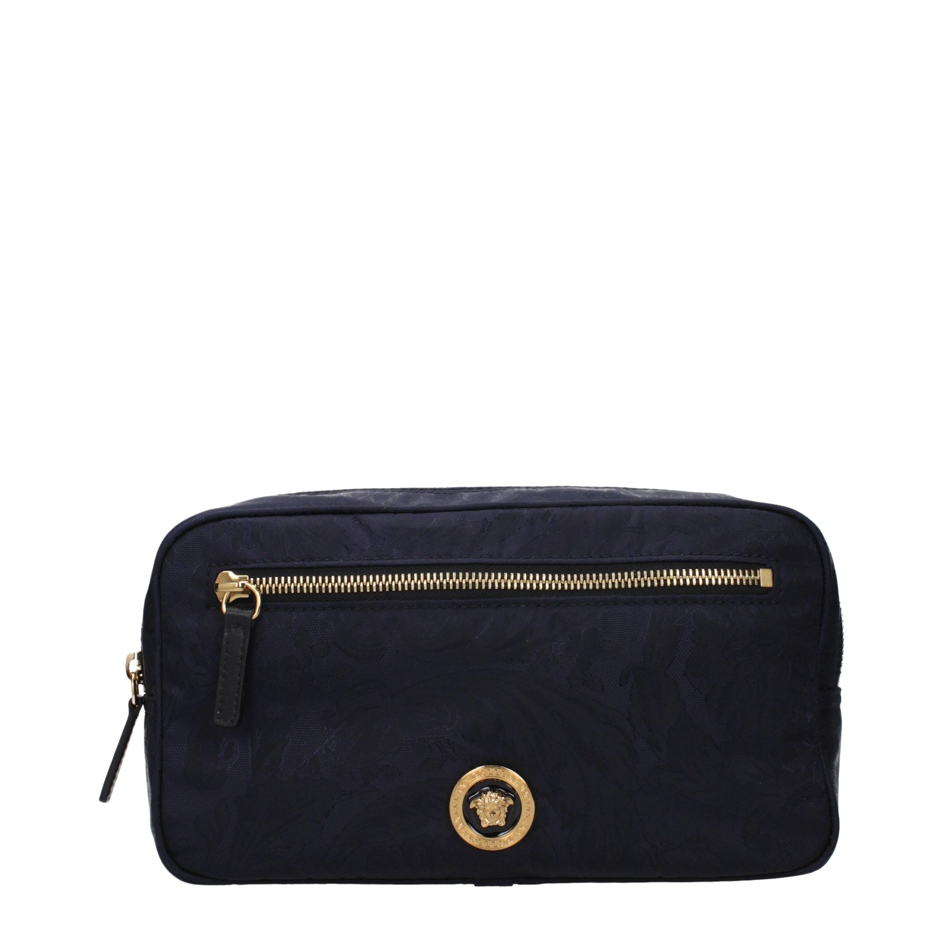 Versace Blue Fabric Backpack curated by orvyn luxury accessories