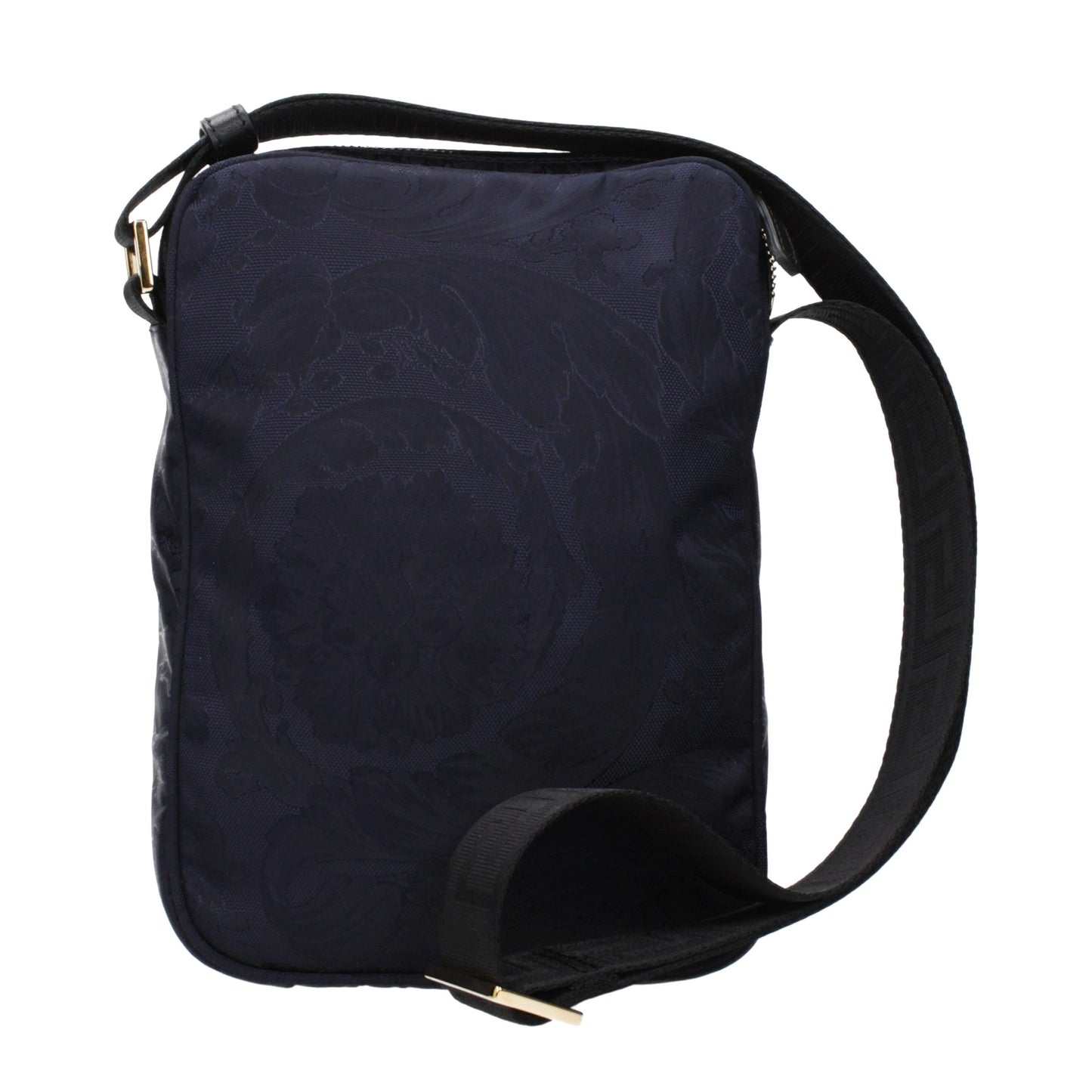 Versace Blue Fabric Crossbody Bag Curated Luxury Accessories by Orvyn