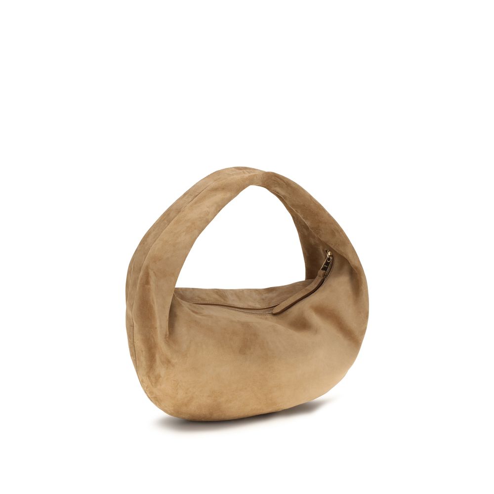 Khaite Beige Olivia Medium Hobo Bag