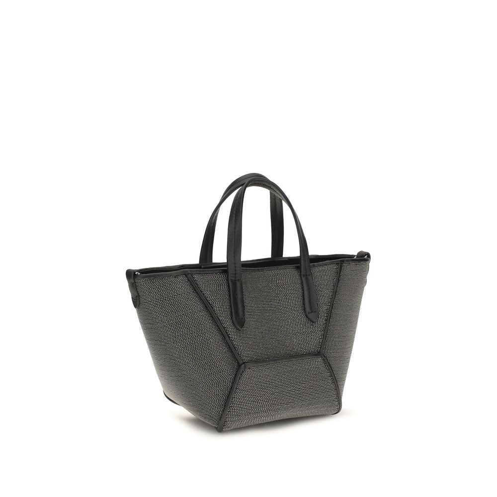 Brunello Cucinelli Black Calf Leather Bos Taurus Shoulder Bag Curated Luxury Accessories by Orvyn