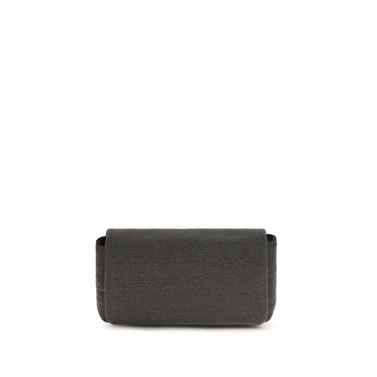 Brunello Cucinelli Black Leather Shoulder Bag Curated Luxury Accessories by Orvyn