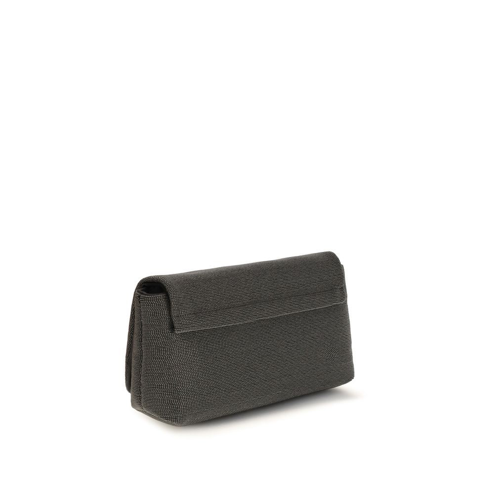 Brunello Cucinelli Black Leather Shoulder Bag Curated Luxury Accessories by Orvyn