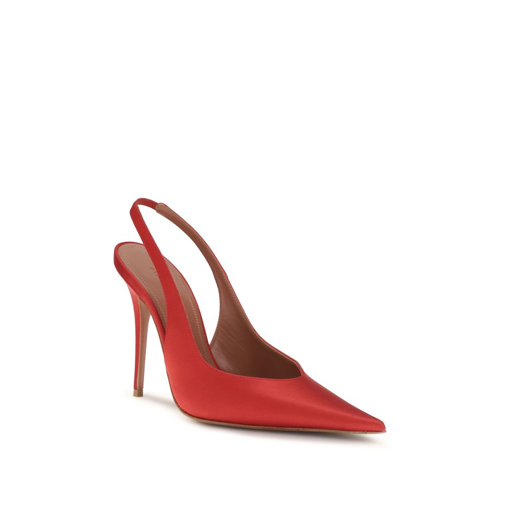 Amina Muaddi Multicolor Silk High Heel Pumps Curated Luxury Accessories by Orvyn