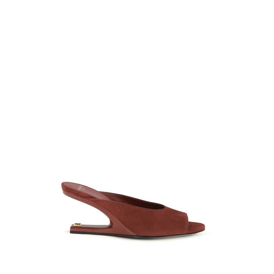Balmain Bordeaux 'Slip-On' Mules
