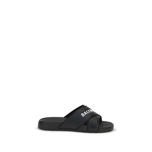 Balenciaga Black Rubber Sandals Curated Luxury Accessories by Orvyn