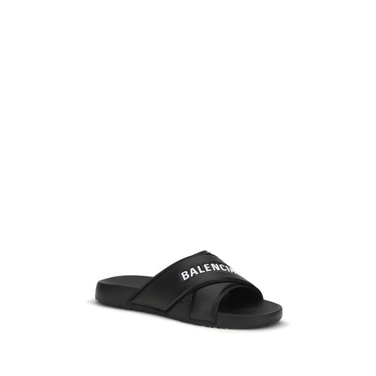 Balenciaga Black Rubber Sandals Curated Luxury Accessories by Orvyn