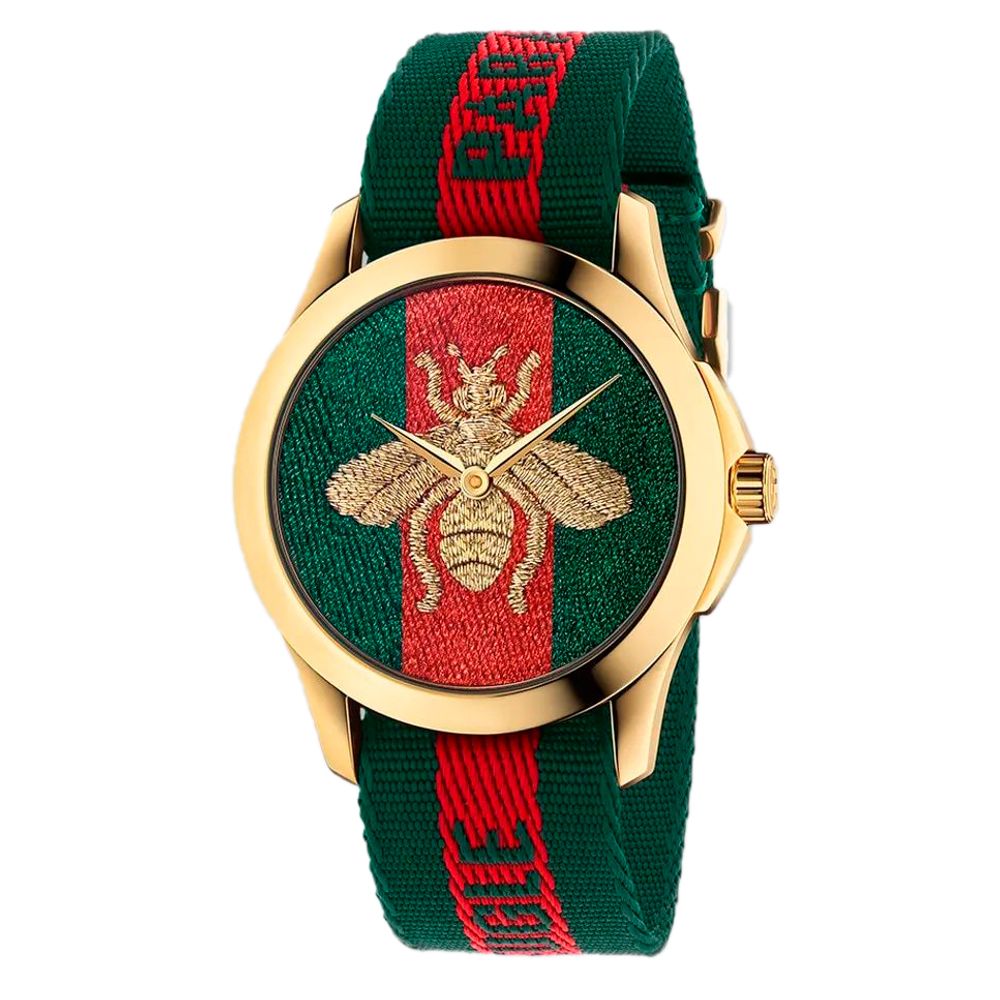 Gucci Multicolor Nylon Bracelet Watch Curated Luxury Accessories by Orvyn