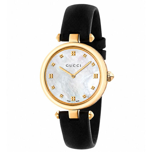 Gucci Black Leather Dress Watch Curated Luxury Accessories by Orvyn
