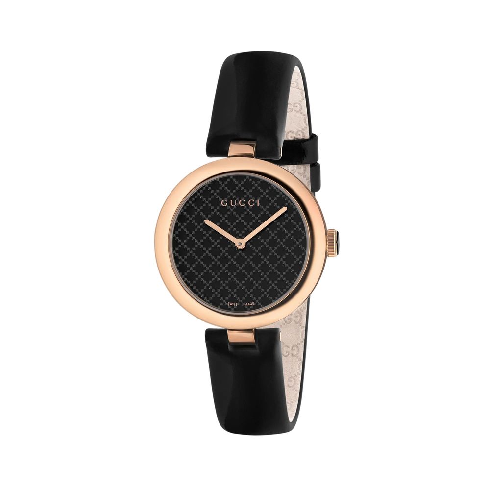 Gucci Black Leather Dress Watch Curated Luxury Accessories by Orvyn