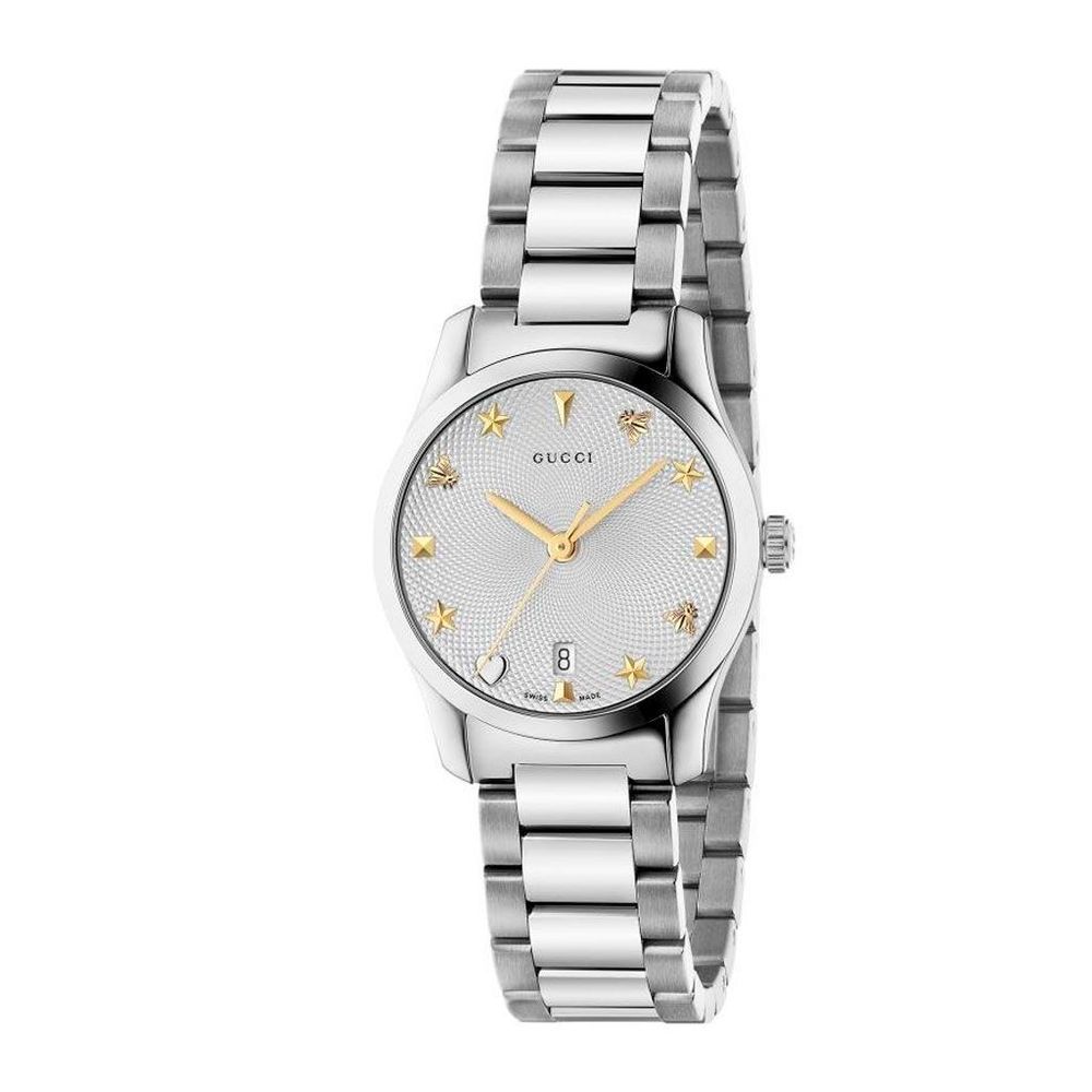 Gucci Gray Stainless Steel Dress Watch Curated Luxury Accessories by Orvyn