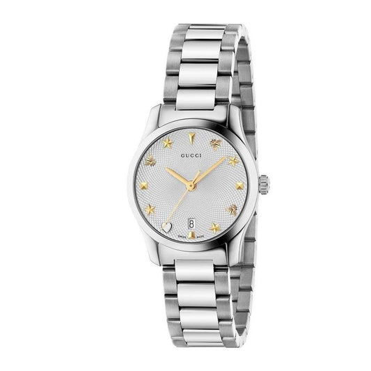 Gucci Gray Stainless Steel Dress Watch Curated Luxury Accessories by Orvyn