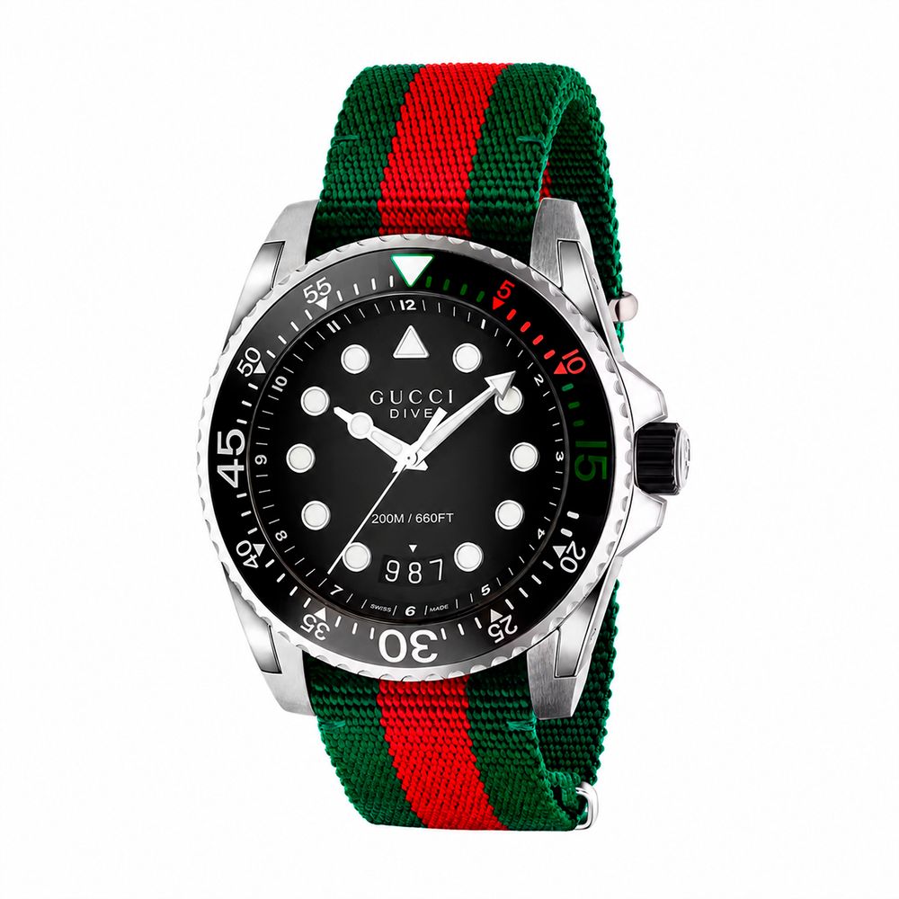 Gucci Multicolor Nylon Sport Watch Curated Luxury Accessories by Orvyn