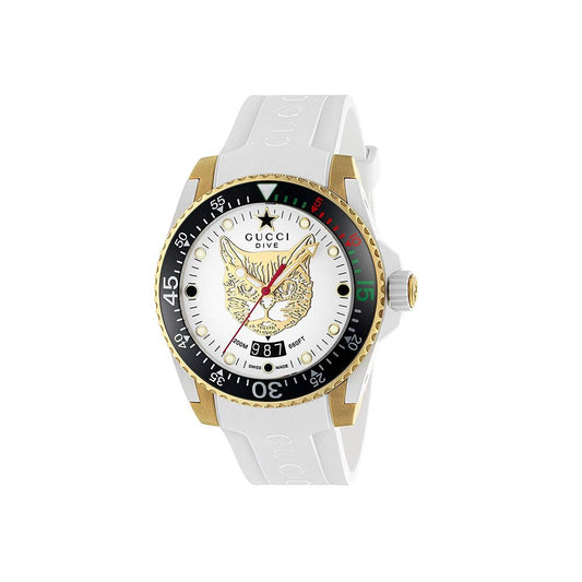 Gucci White Rubber Sport Watch Curated Luxury Accessories by Orvyn