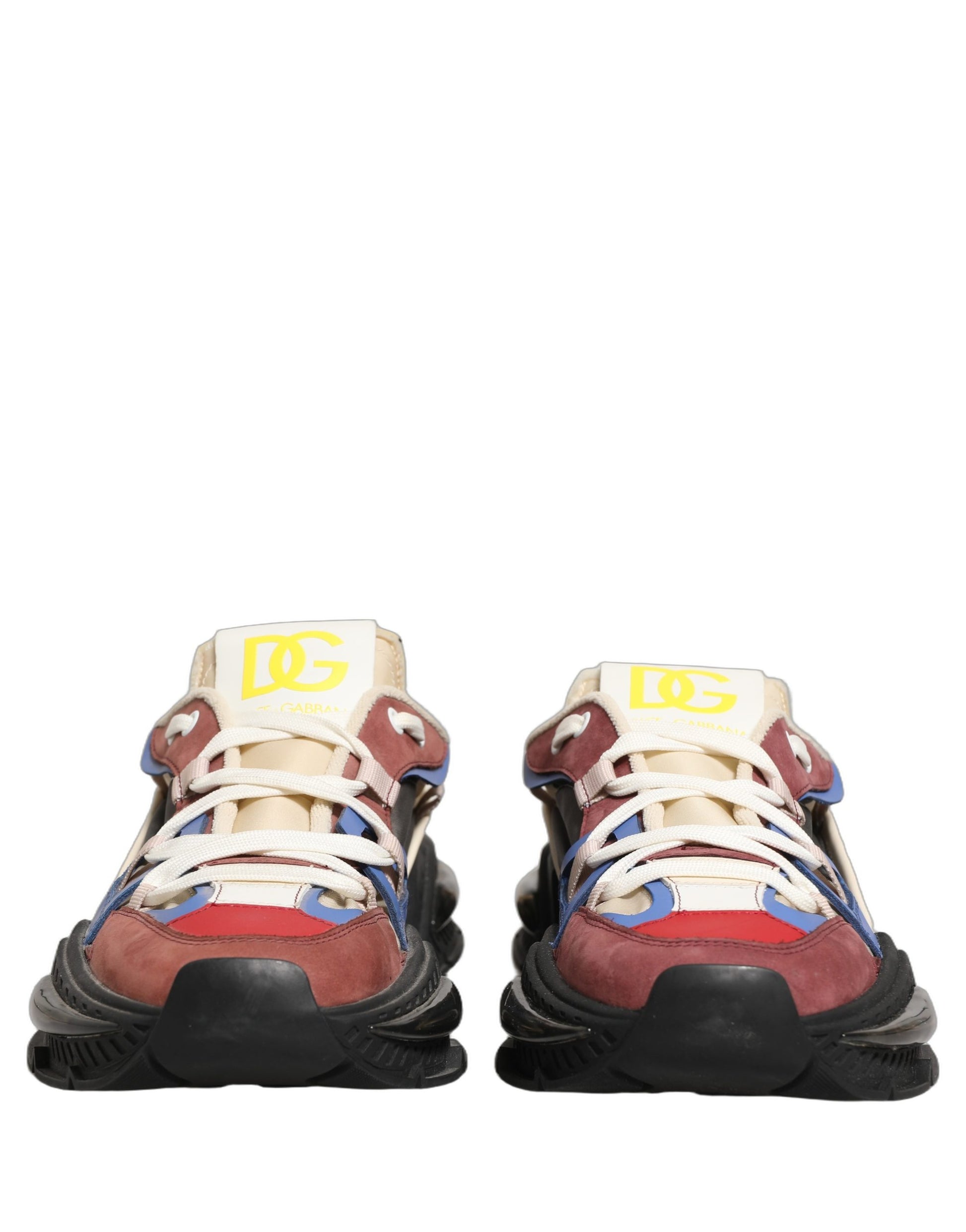 Dolce & Gabbana Multicolor Panelled Airmaster Sneakers Shoes Curated Luxury Accessories by Orvyn