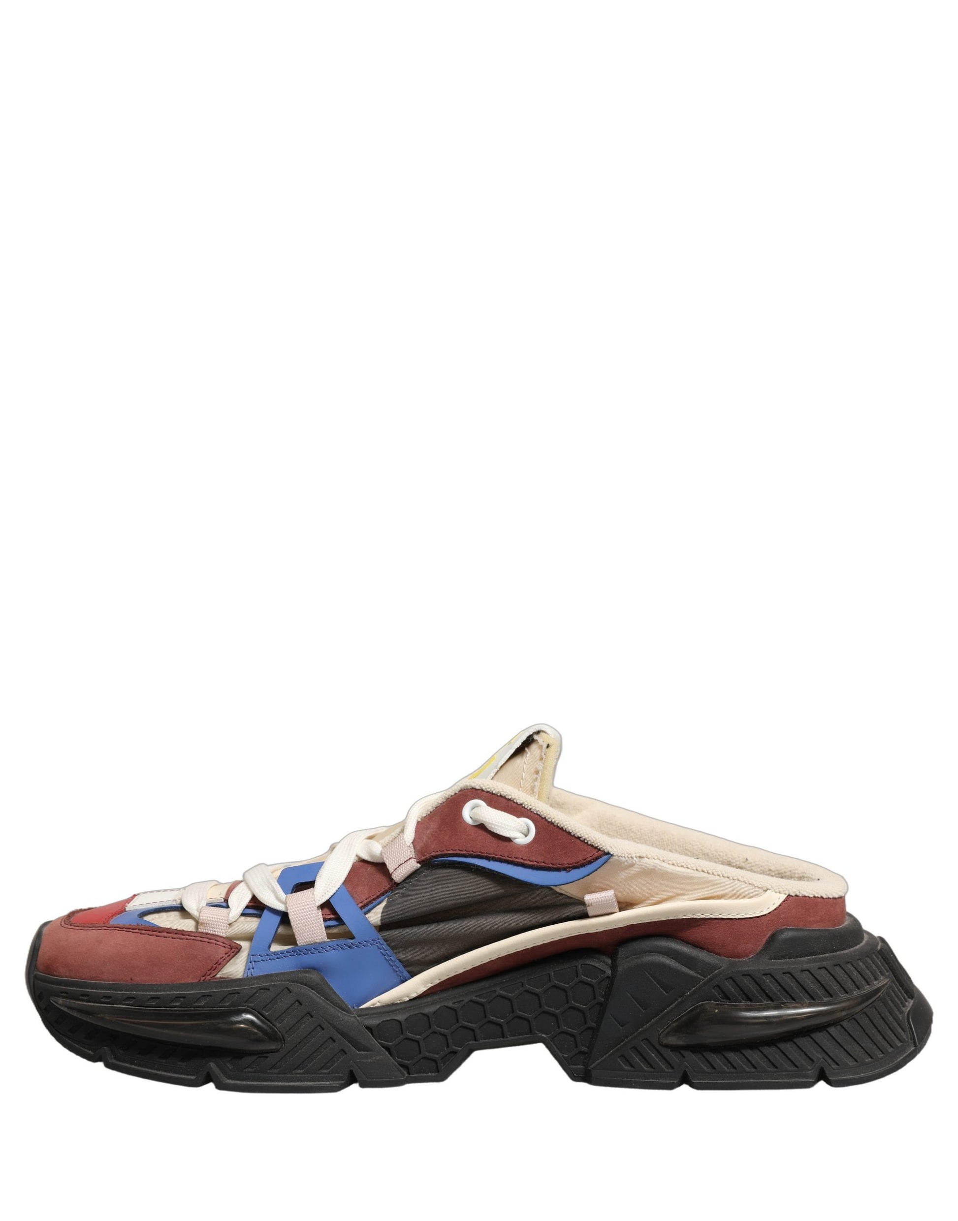 Dolce & Gabbana Multicolor Panelled Airmaster Sneakers Shoes Curated Luxury Accessories by Orvyn
