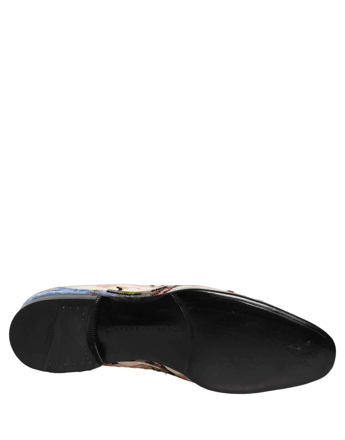 Dolce & Gabbana Multicolor Sequin Embroidered Loafers Shoes Curated Luxury Accessories by Orvyn