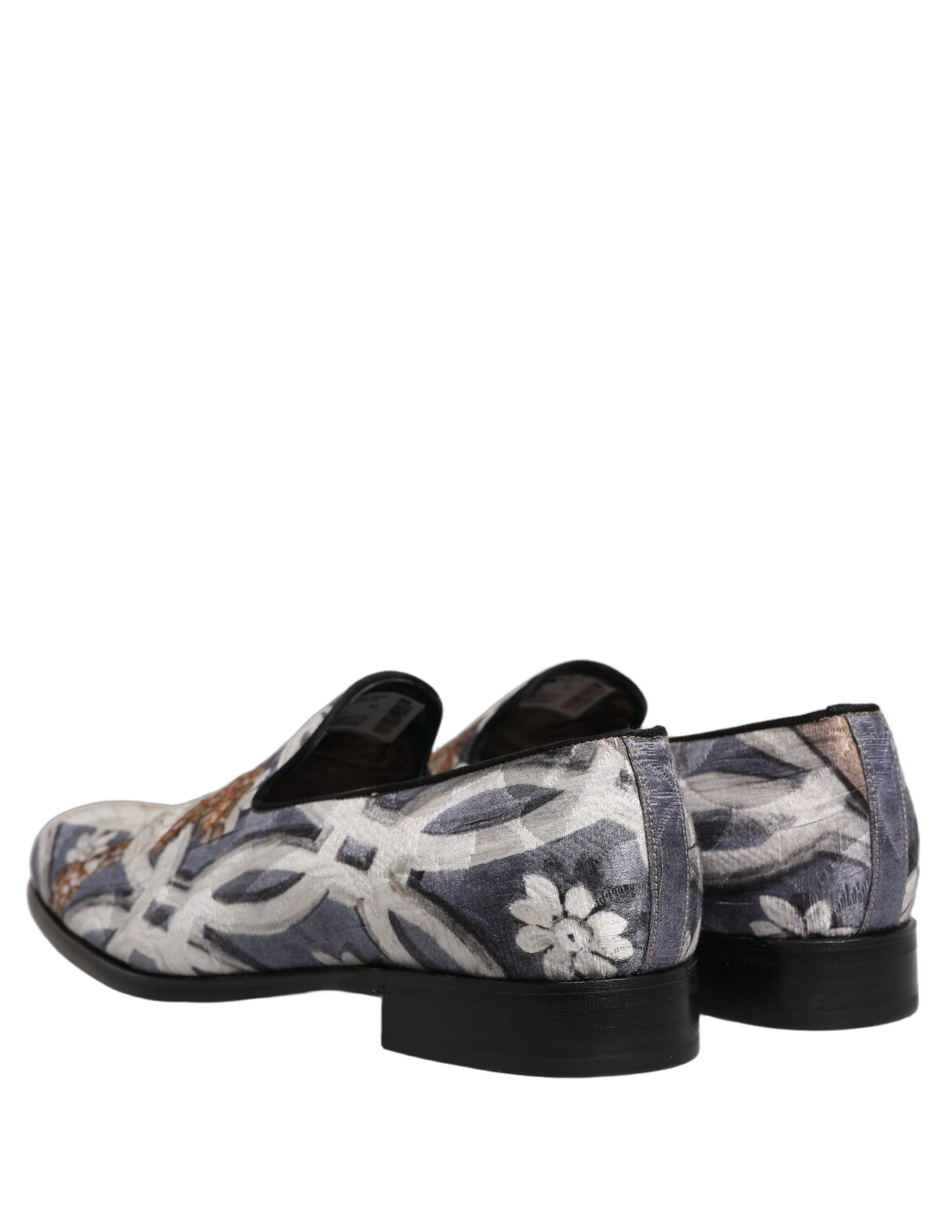 Dolce & Gabbana Multicolor Floral Tapestry Embroidery Loafer Shoes Curated Luxury Accessories by Orvyn