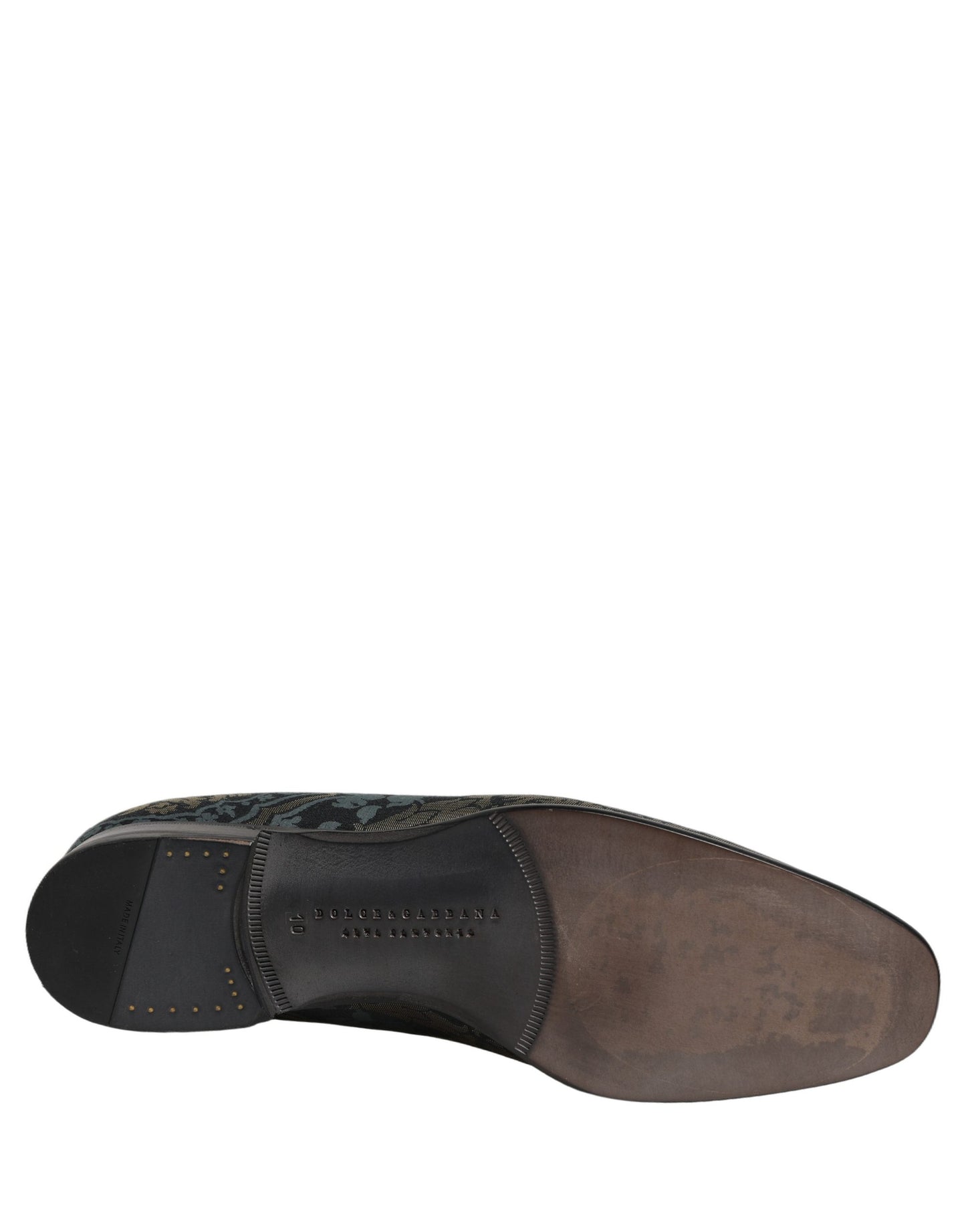 Dolce & Gabbana Black Floral Brocade Slip On Loafers Shoes Curated Luxury Accessories by Orvyn