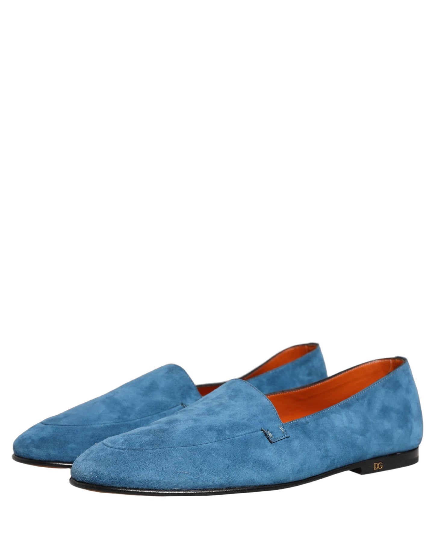 Dolce & Gabbana Blue Velvet Slip On Men Flats Loafers Shoes Curated Luxury Accessories by Orvyn