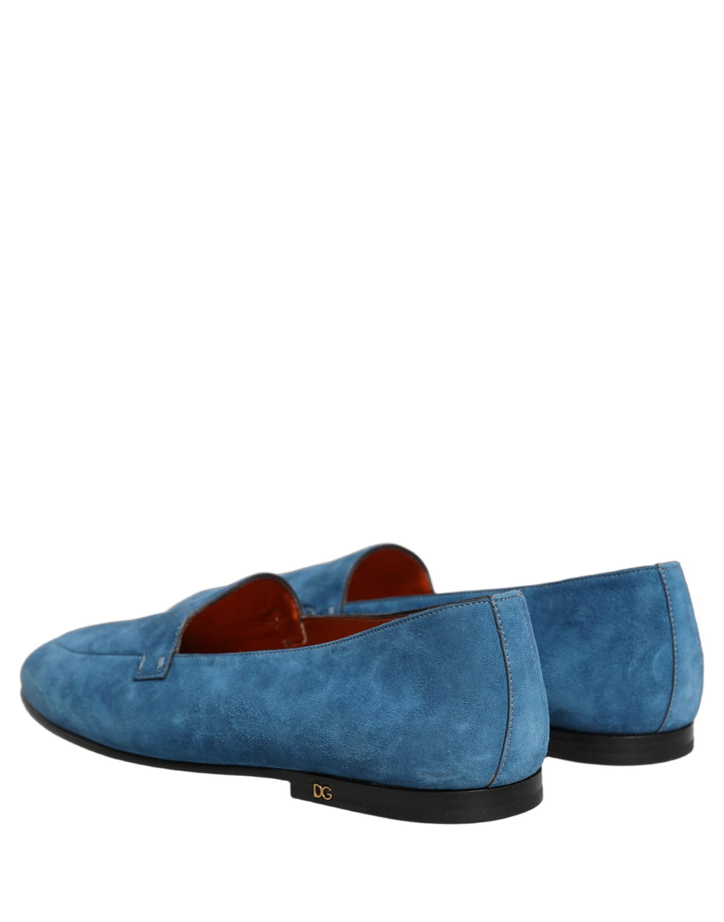 Dolce & Gabbana Blue Velvet Slip On Men Flats Loafers Shoes Curated Luxury Accessories by Orvyn