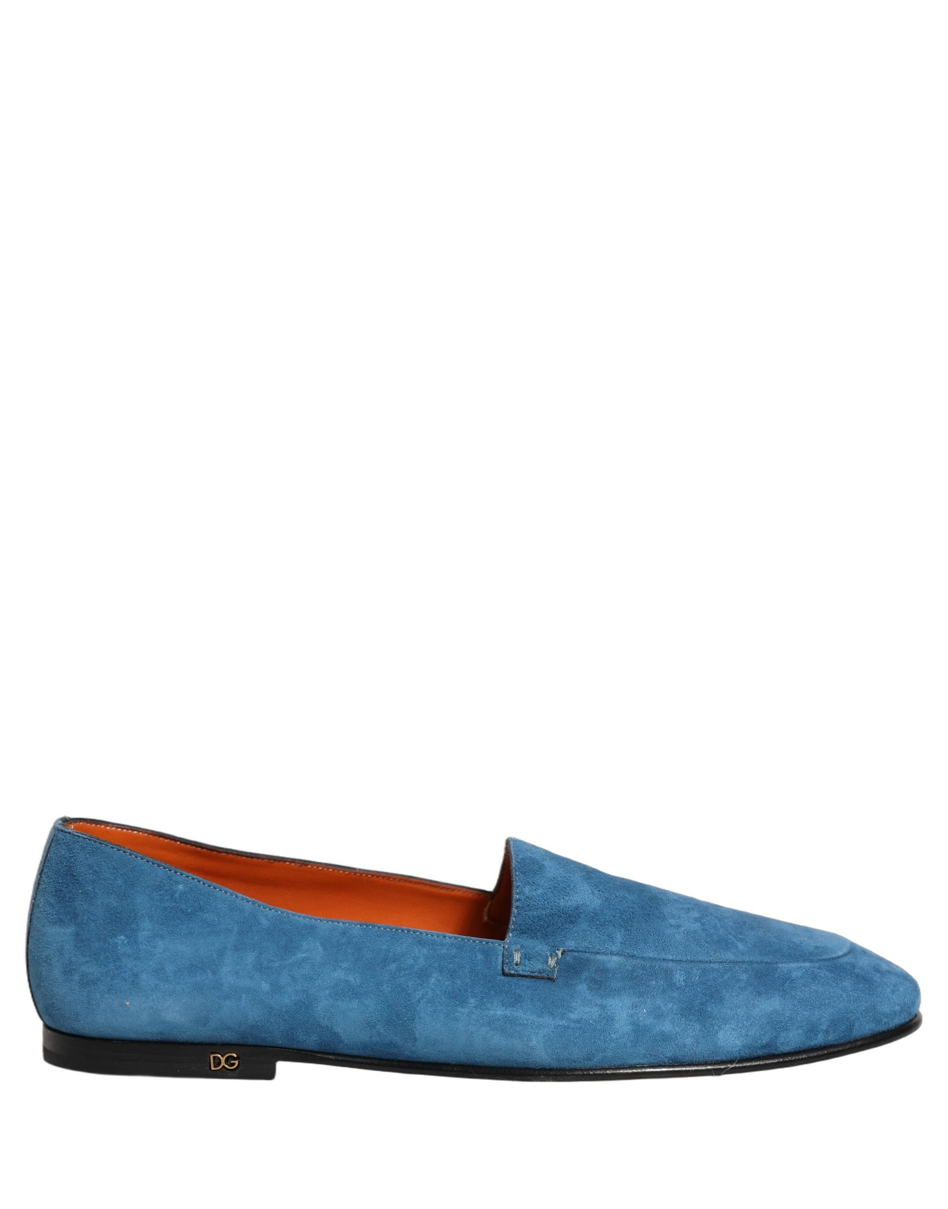 Dolce & Gabbana Blue Velvet Slip On Men Flats Loafers Shoes Curated Luxury Accessories by Orvyn