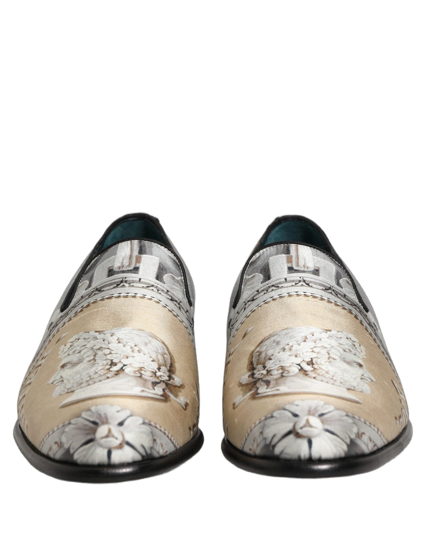Dolce & Gabbana Multicolor Roman Slip On Dress Loafers Shoes Curated Luxury Accessories by Orvyn