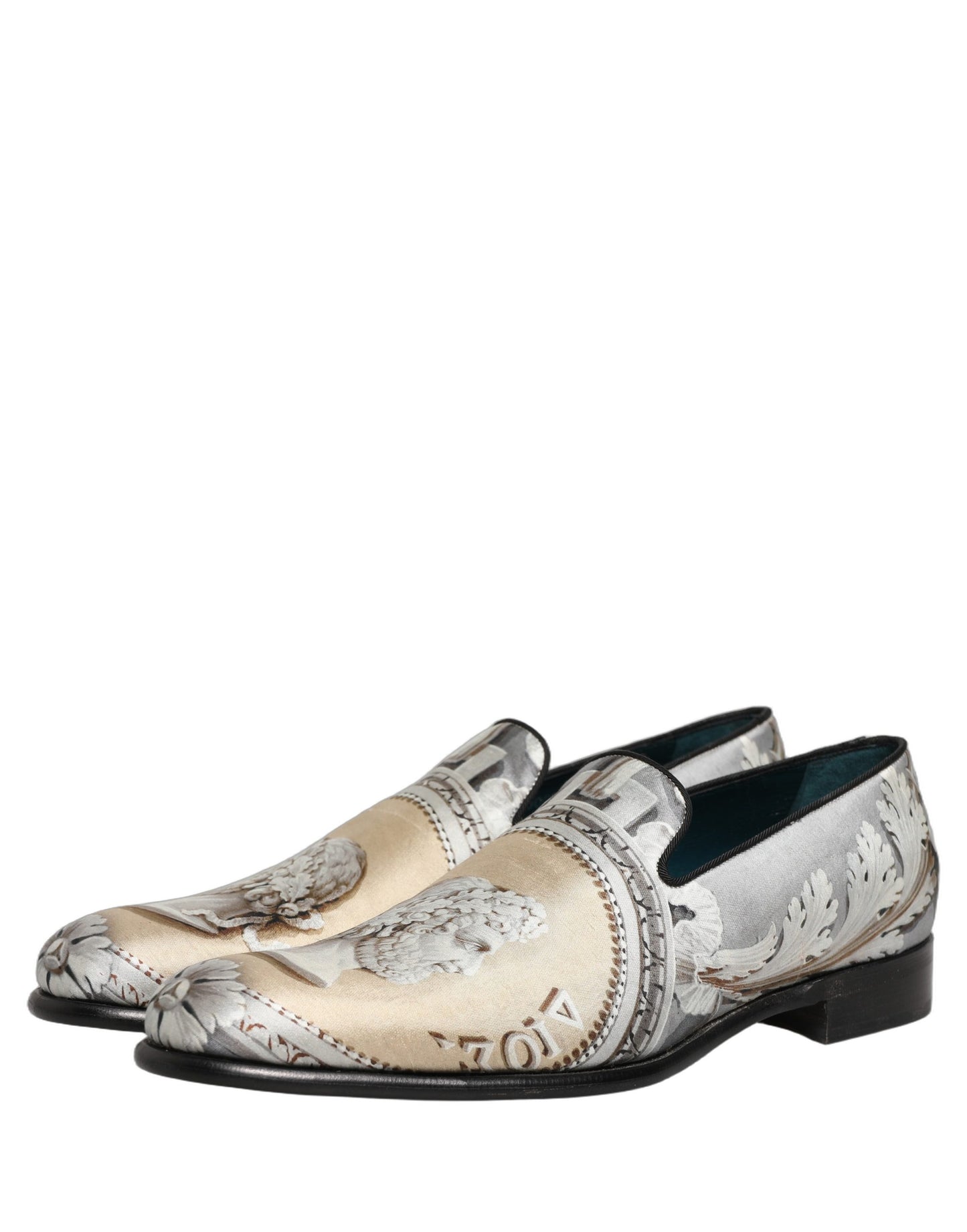 Dolce & Gabbana Multicolor Roman Slip On Dress Loafers Shoes Curated Luxury Accessories by Orvyn