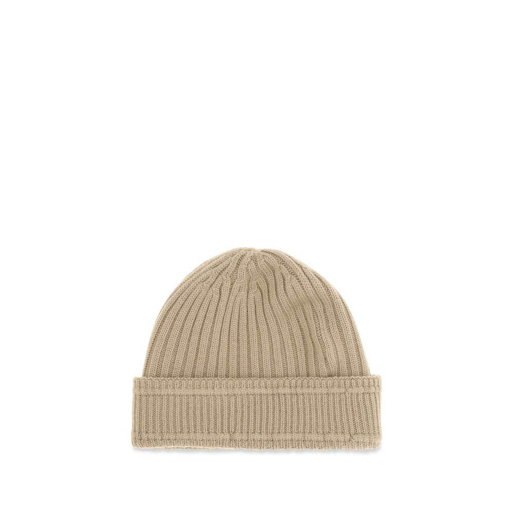 Burberry Beige Wool Oves Aries Beanie Curated Luxury Accessories by Orvyn