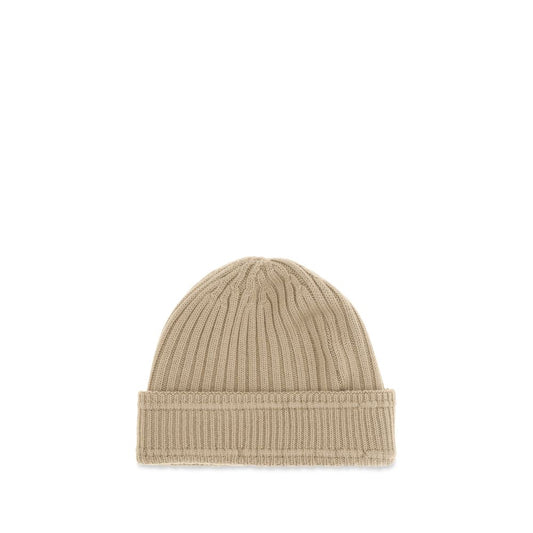 Burberry Beige Wool Oves Aries Beanie Curated Luxury Accessories by Orvyn