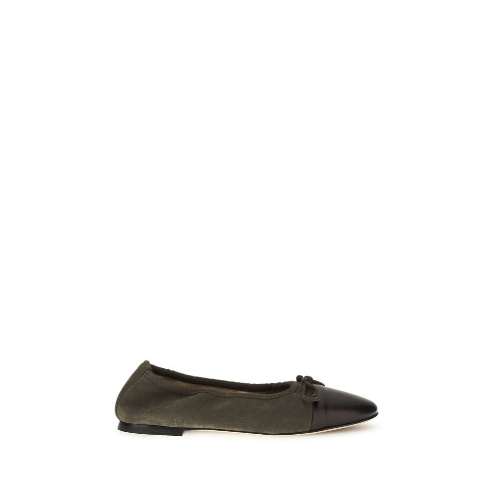 Dear Frances Bicolor Calf Leather Bos Taurus Ballet Flats Curated Luxury Accessories by Orvyn