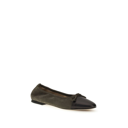 Dear Frances Bicolor Calf Leather Bos Taurus Ballet Flats Curated Luxury Accessories by Orvyn