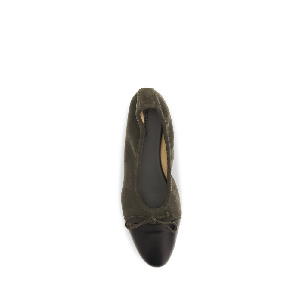 Dear Frances Bicolor Calf Leather Bos Taurus Ballet Flats Curated Luxury Accessories by Orvyn