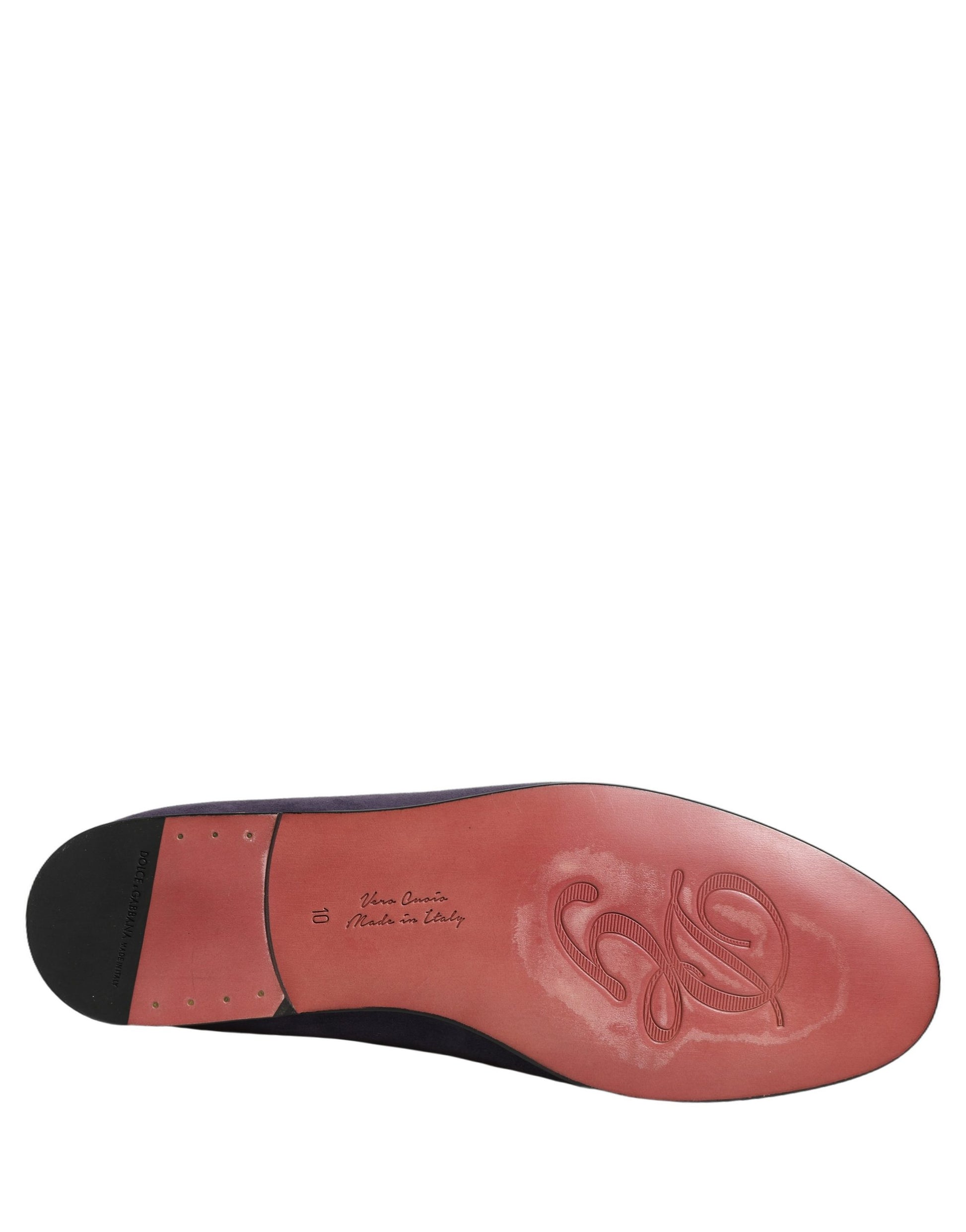 Dolce & Gabbana Violet Velvet Slip On Men Flats Loafers Shoes Curated Luxury Accessories by Orvyn