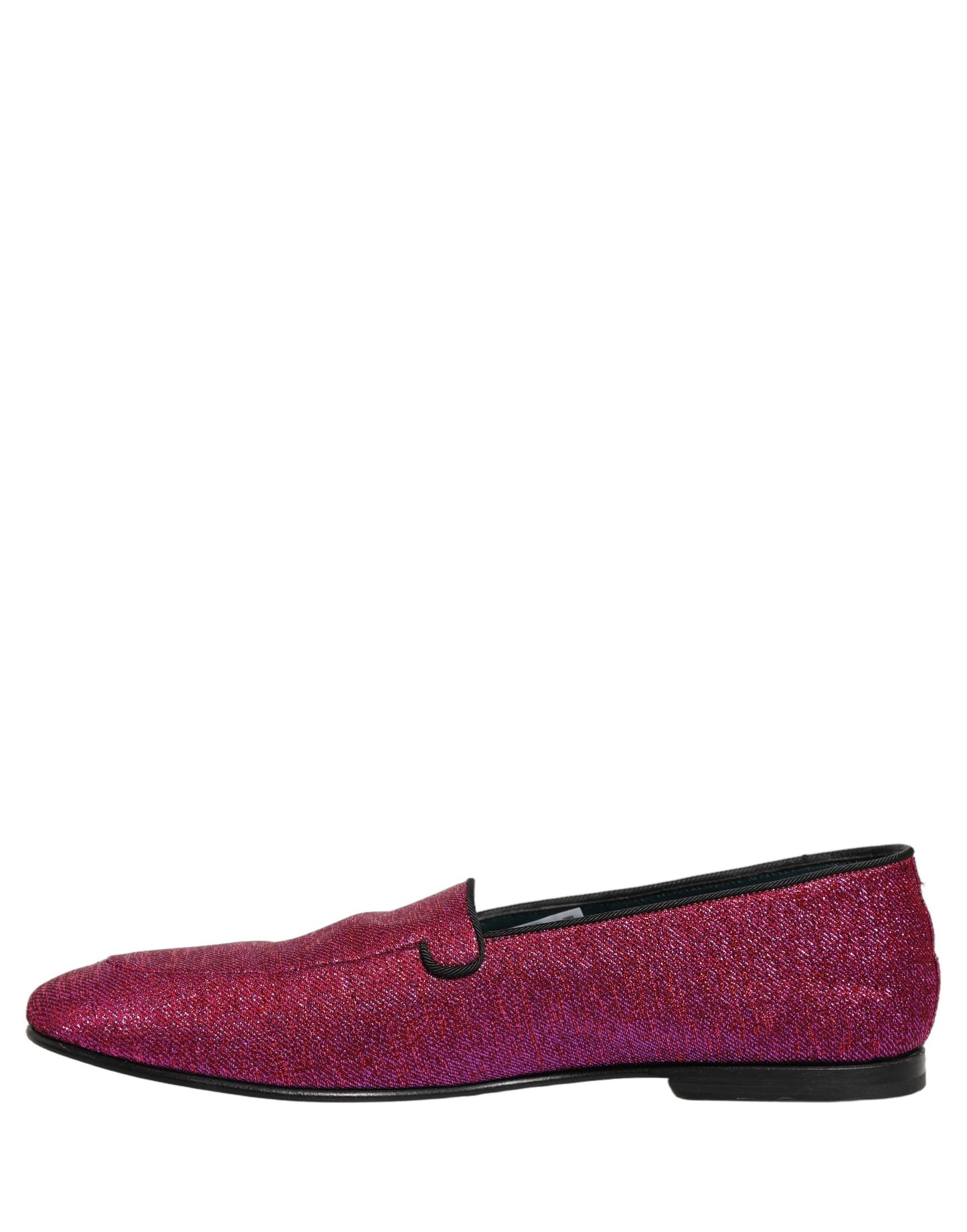 Dolce & Gabbana Pink Glitter Lurex Logo Dress Loafers Shoes Curated Luxury Accessories by Orvyn