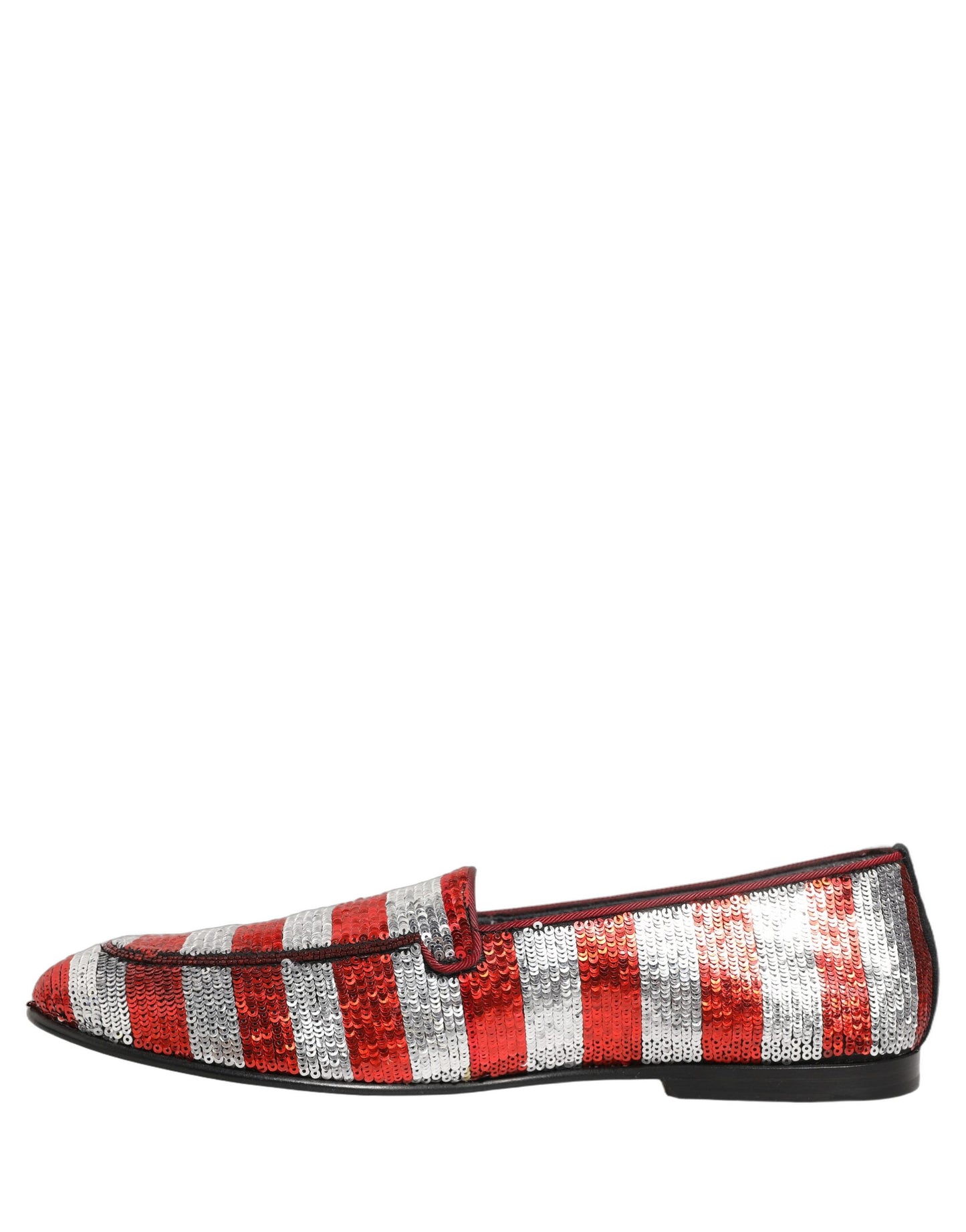 Dolce & Gabbana Multicolor Flag Sequin Dress Loafers Shoes Curated Luxury Accessories by Orvyn