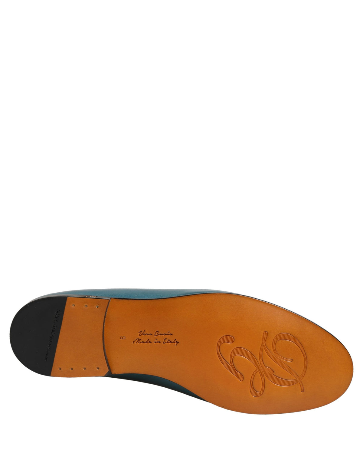 Dolce & Gabbana Blue 'Slip-On' Mini Loafers blau
